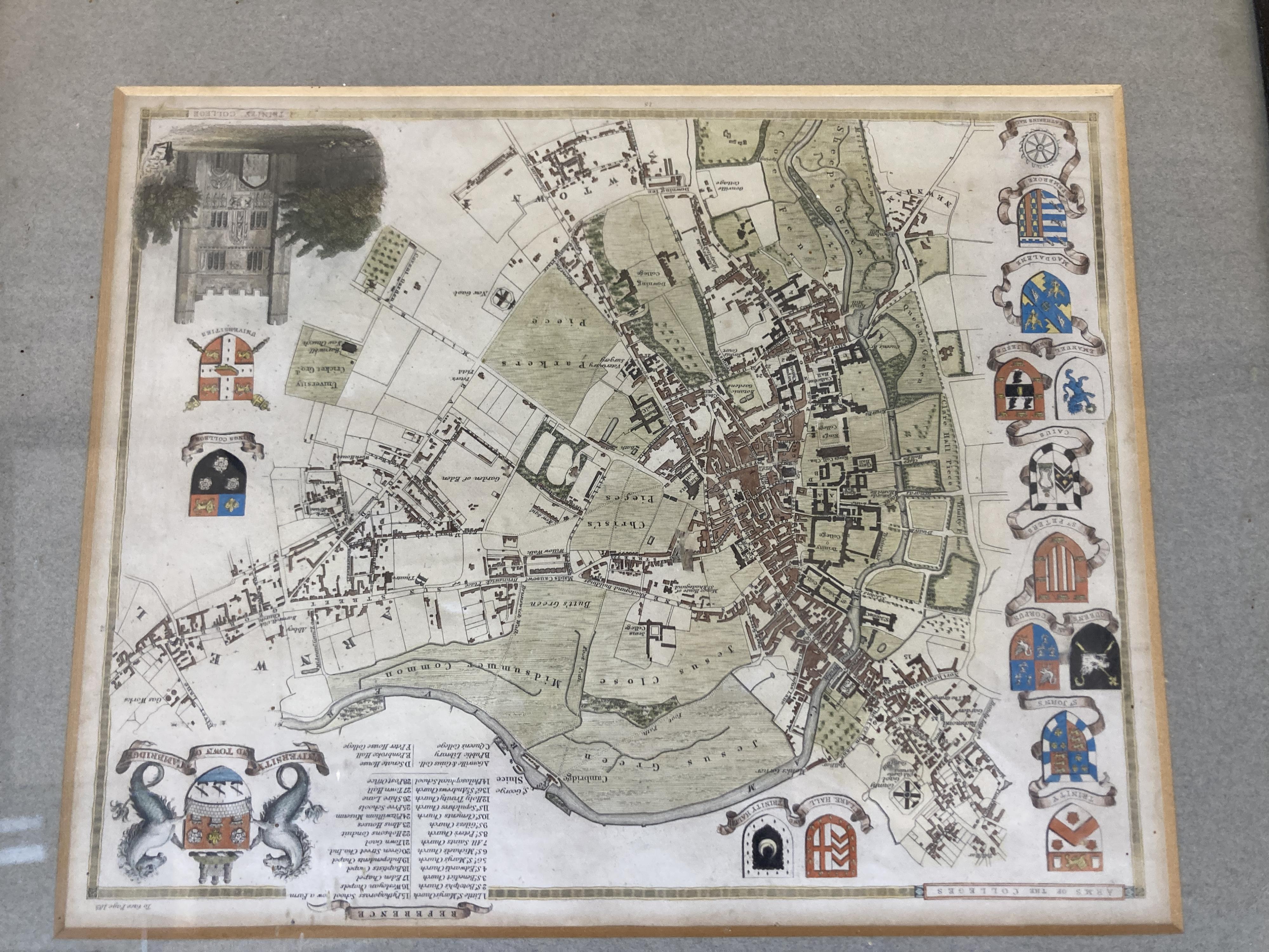 Christopher Saxton and John Speed, Norfolk, hand-coloured engraved map with a plan of Norwich, 1631 or later and two smaller maps